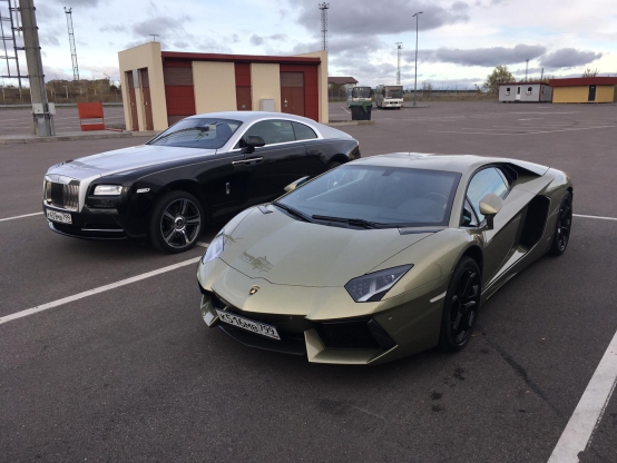 Lamborghini Aventador и Rolls-Royce Wraith Барселона (Испания) - Рига (Латвия)